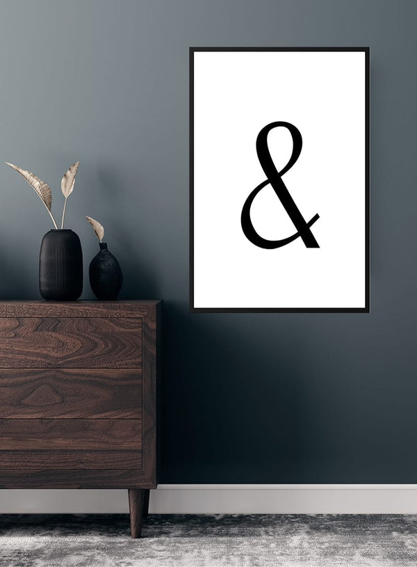En stor ampersand-logogramplakat