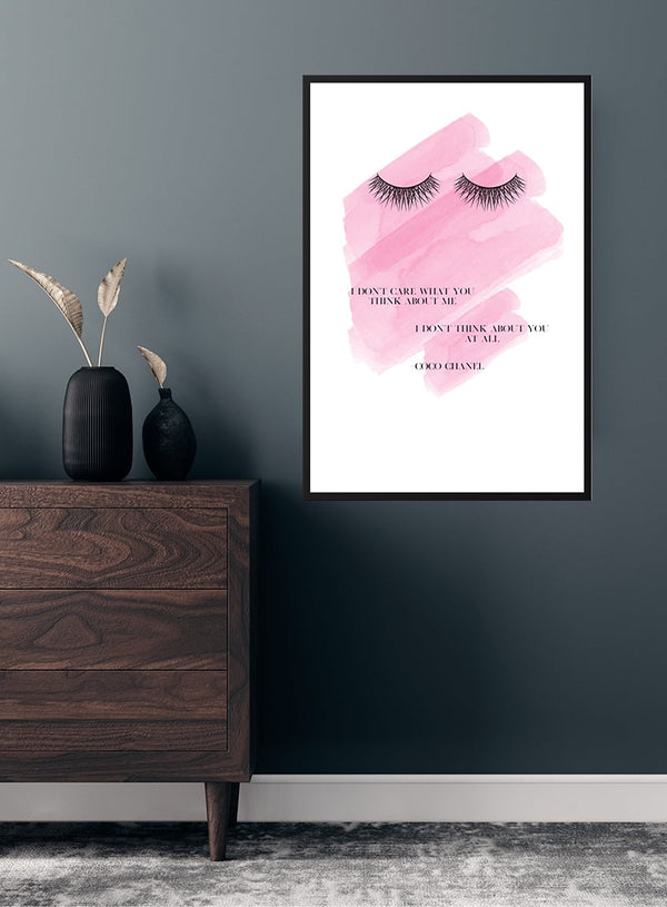 Jeg er ligeglad med plakaten