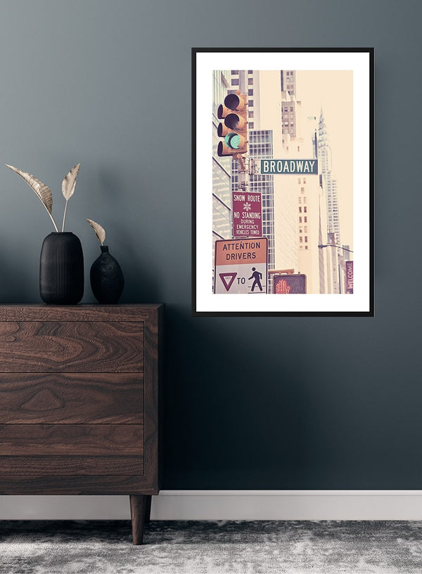 Broadway gadeskilt plakat