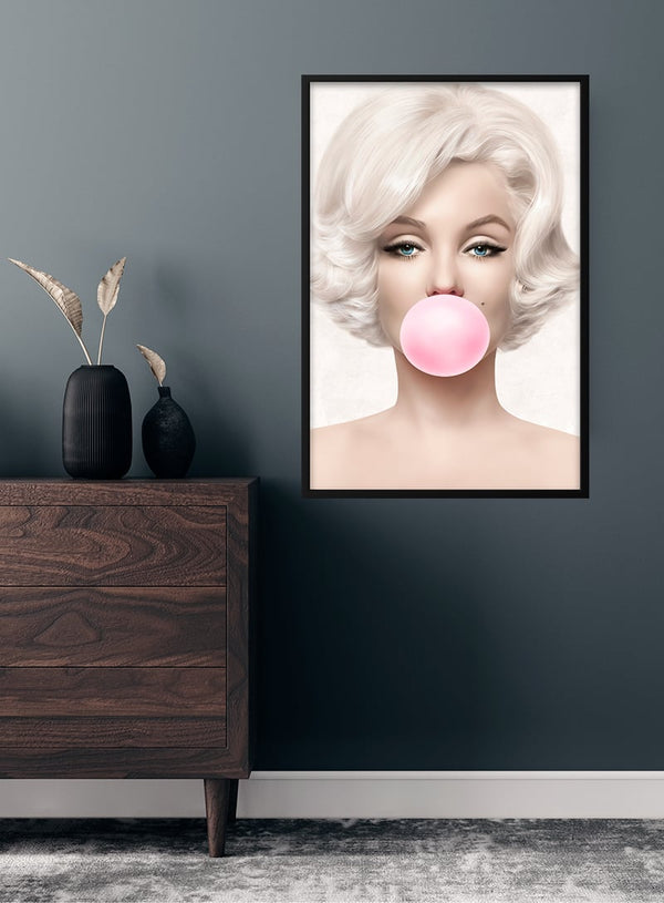 Bubblegum Marilyn Monroe plakat