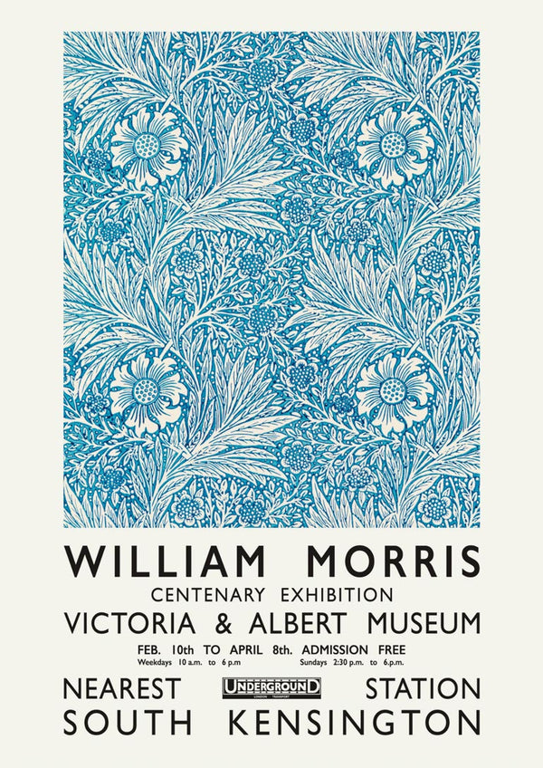 William Morris blå plakat