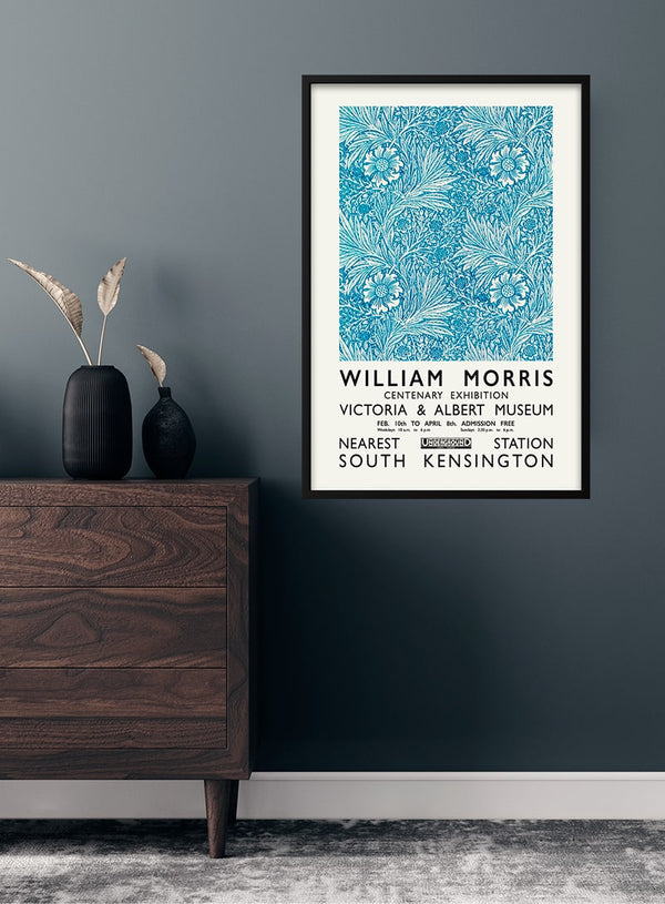 William Morris blå plakat