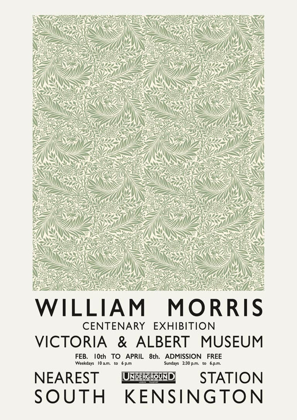 William Morris grøn plakat