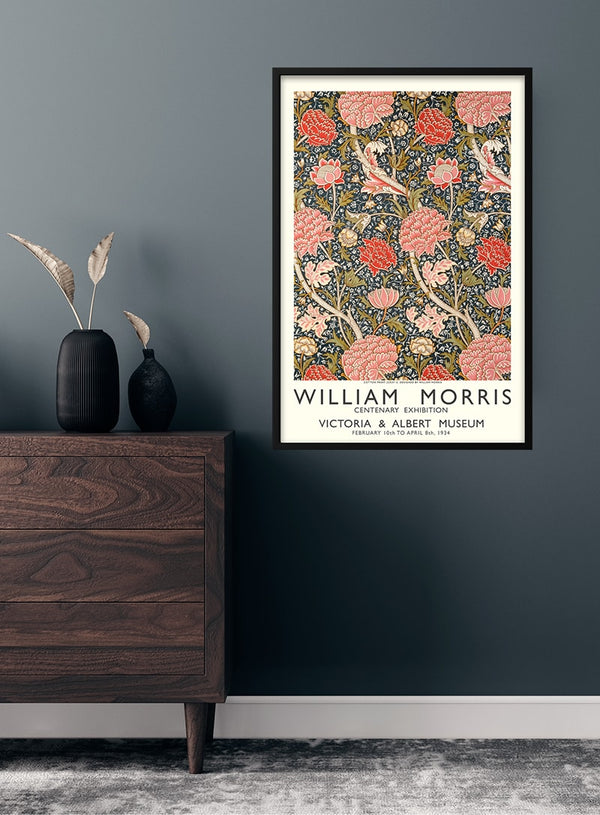 William Morris-plakat med bomuldstryk