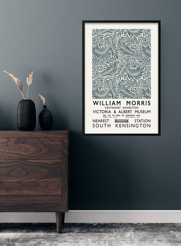 William Morris grå plakat