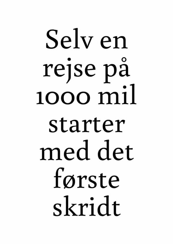 Den første skridtplakat