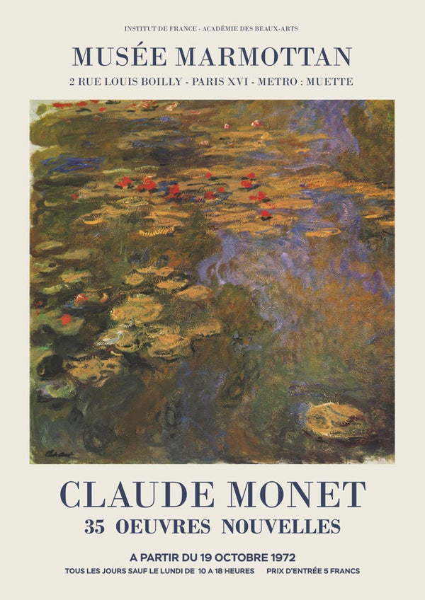 Claude Monet musée marmottan plakat
