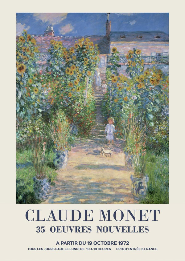 Claude Monet kunstenerens har plakat