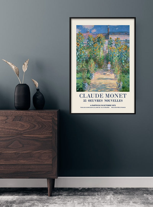 Claude Monet kunstenerens har plakat