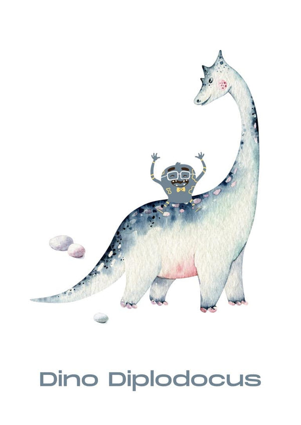 Dinosaurplakat til børn