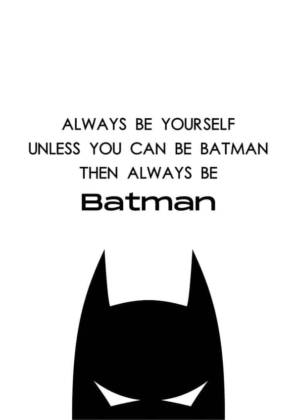 Batman-plakat til børn
