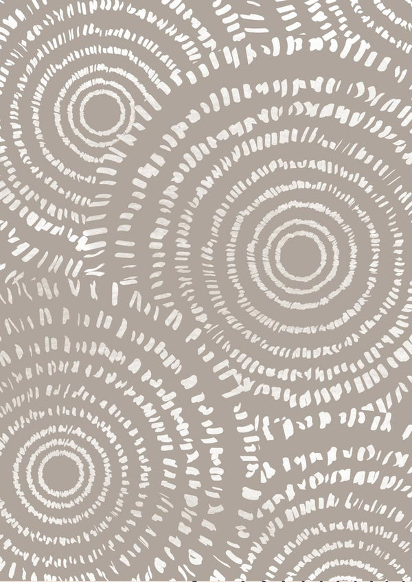 Brune cirkler på kunst plakat til stuen