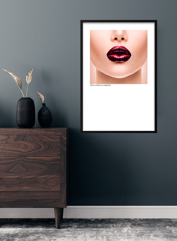 Skønhed i enkelhed modeplakat