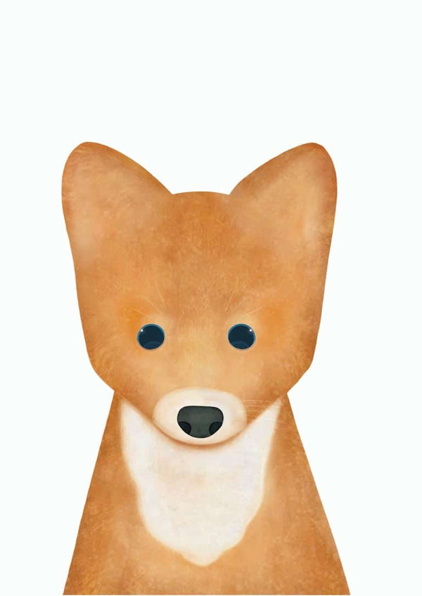 Sød ræv plakat til børn