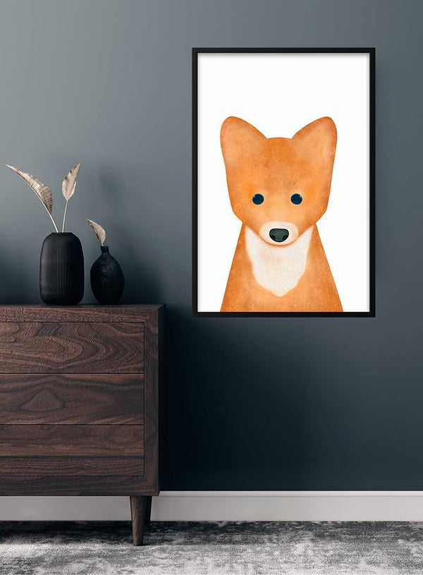 Sød ræv plakat til børn