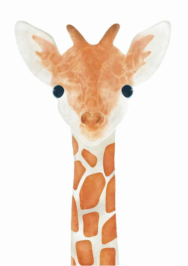 Sød giraf plakat til børn