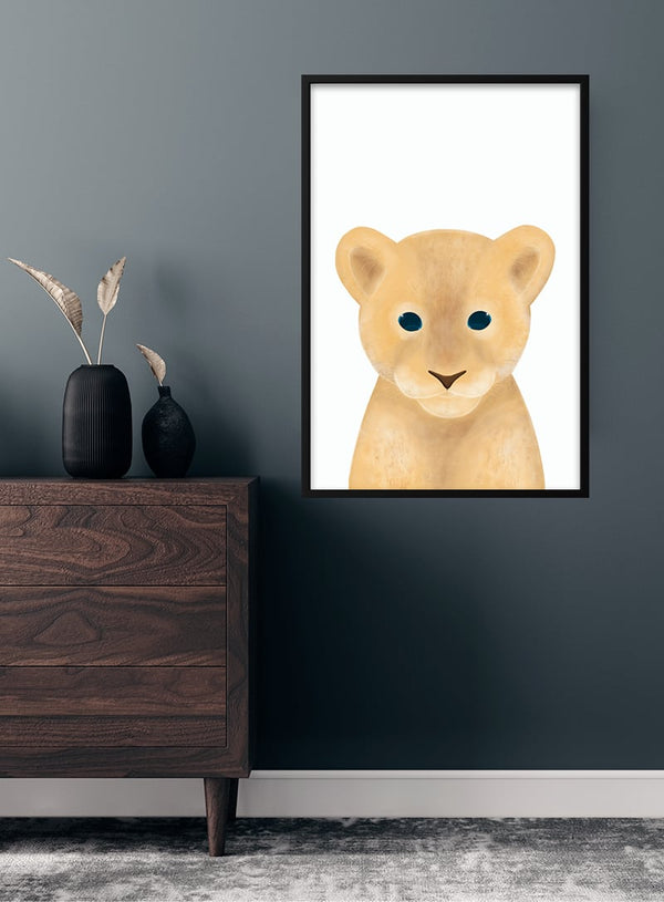 Sød løve plakat til børn