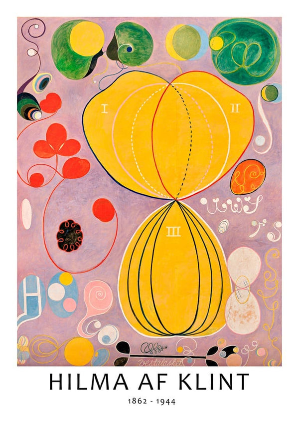 HILMA AF KLINT - DE TI STØRSTE, VOKSEN, NR. 7 PLAKAT