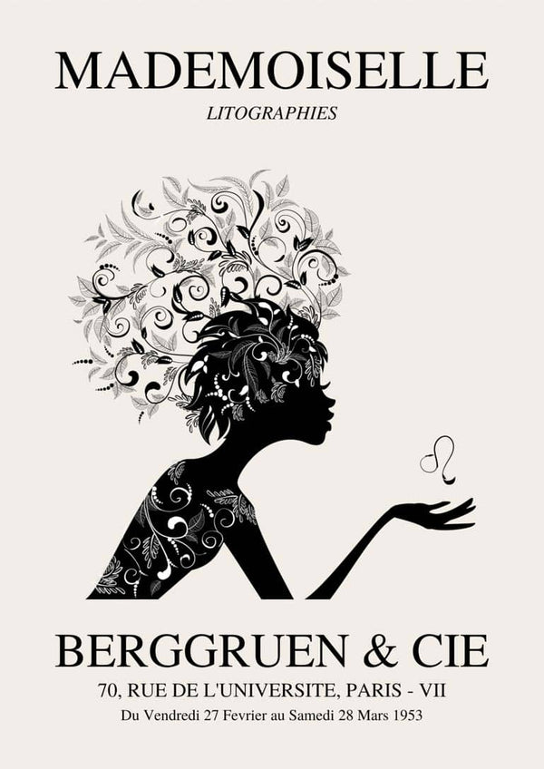 Mademoiselle-udstilling nr. 1 plakat