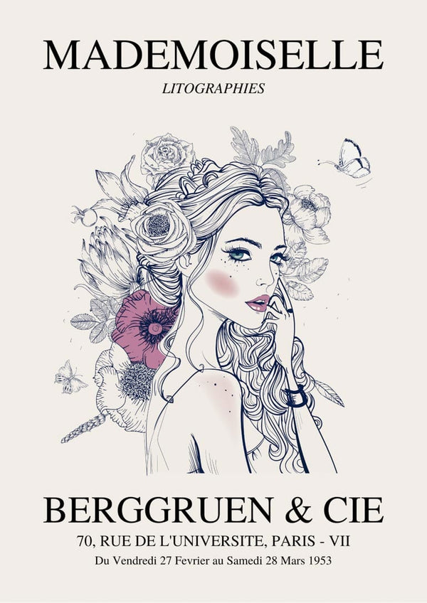 Mademoiselle-udstilling nr. 2 plakat