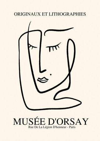 Picasso Inspireret ansigt imaginaires plakat