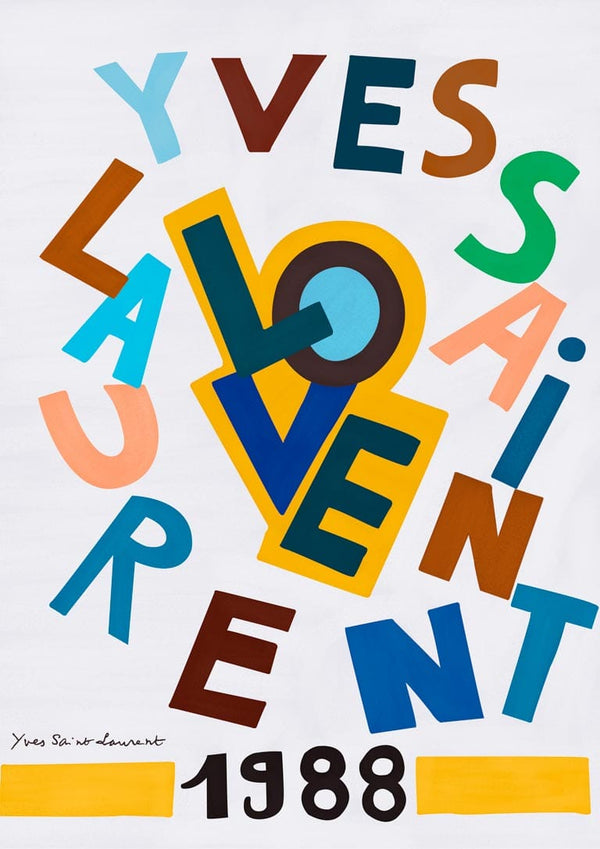 Yves Saint Laurent udstillingsplakat