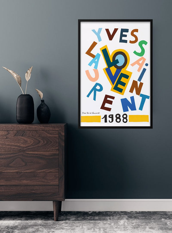 Yves Saint Laurent udstillingsplakat