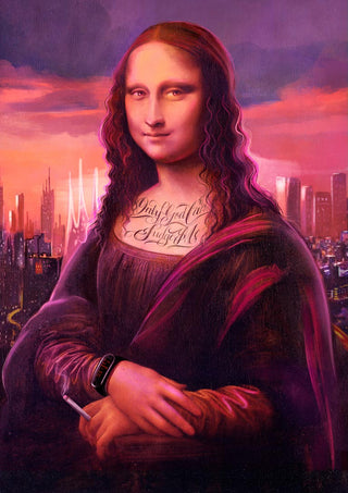 Moderne Mona Lisa-plakat