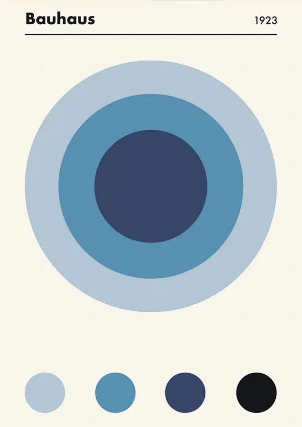 Bauhaus Blå 1923 plakat