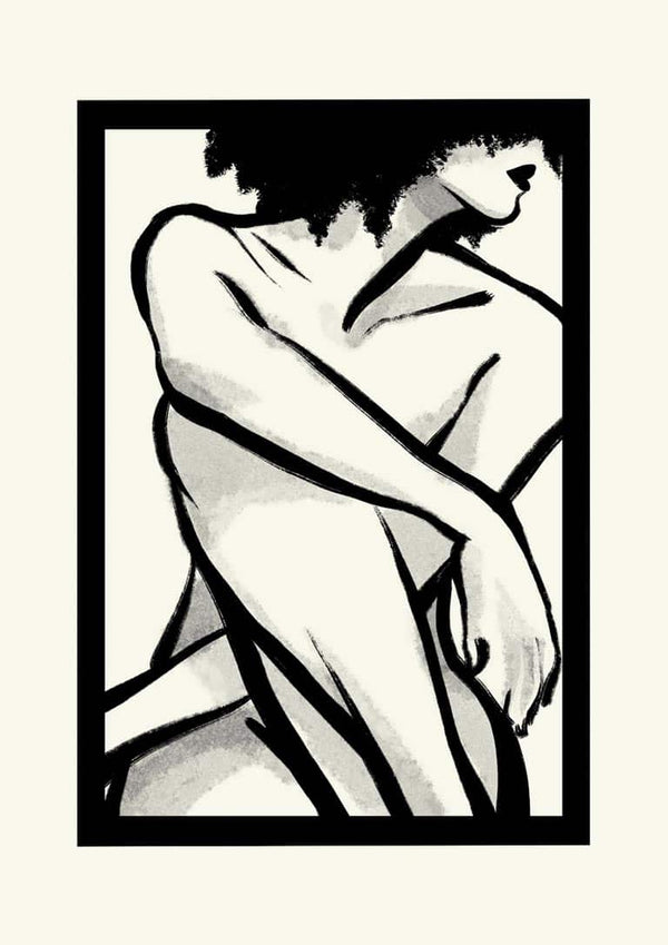 Form af en kvinde plakat