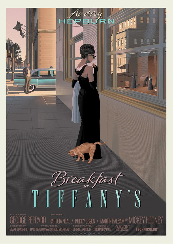 Audrey Hepburn - Morgenmad hos Tiffany Plakat