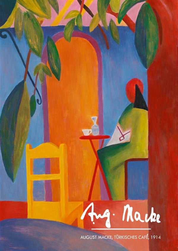 August Macke - Türkisches Café Plakat
