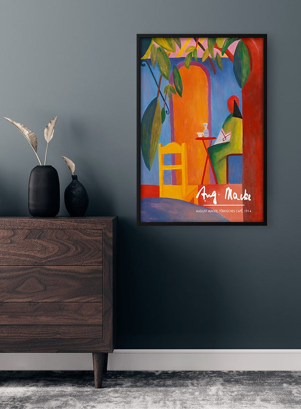 August Macke - Türkisches Café Plakat
