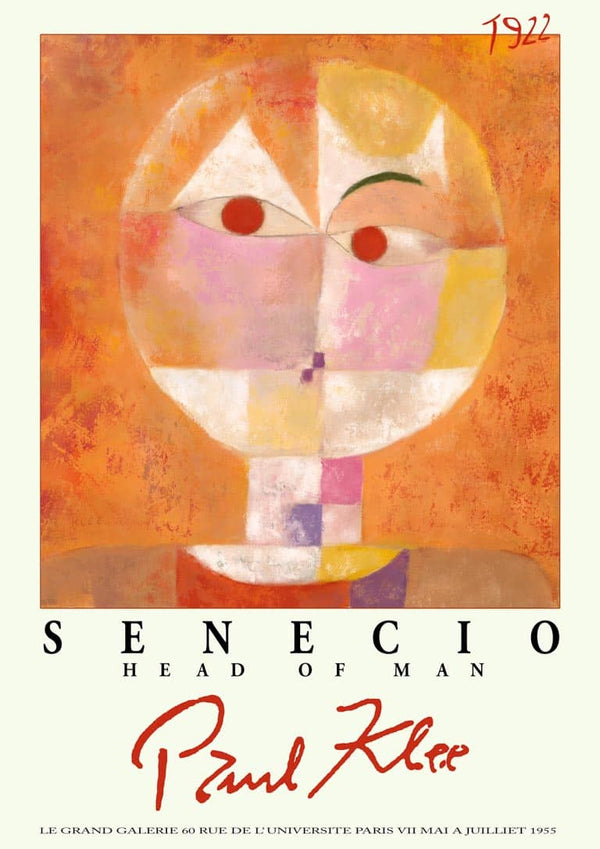 Paul Klee - Menneskehoved Plakat