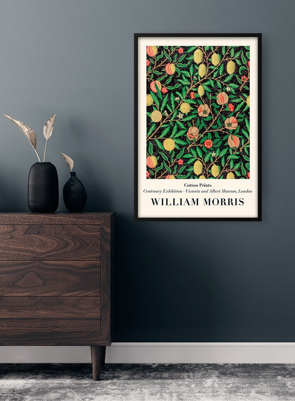 William Morris - Sorte citroner Plakat