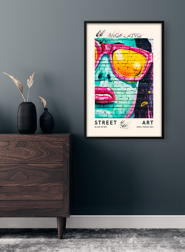 Gadekunstnerisk unik plakat