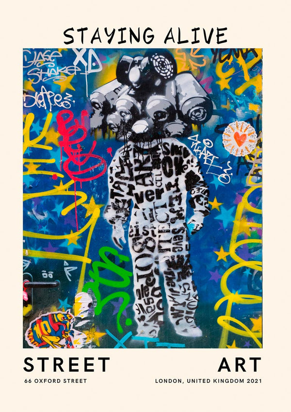 Gadekunst - At forblive i live plakat