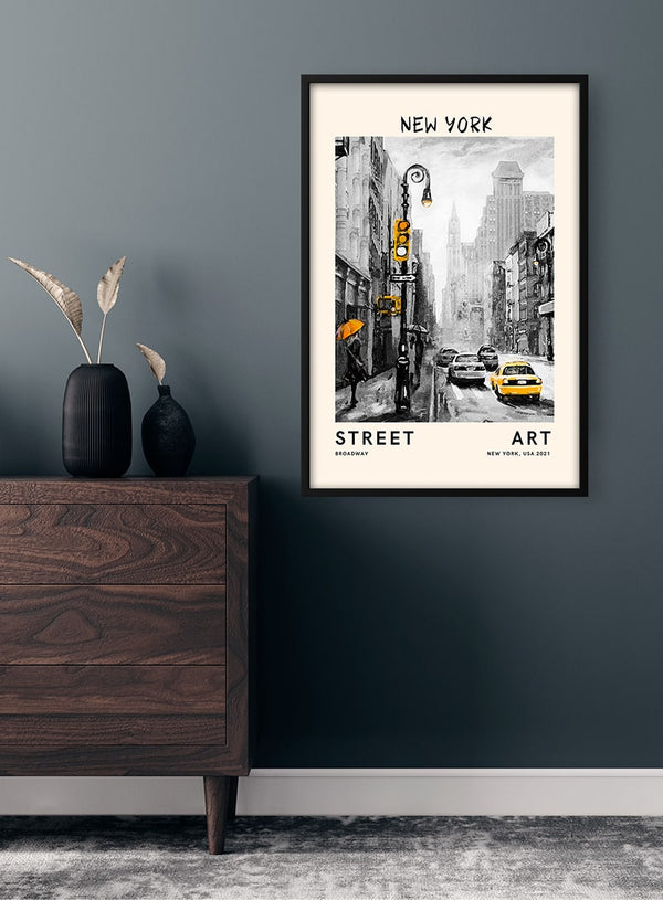 Gadekunst - New York-plakat