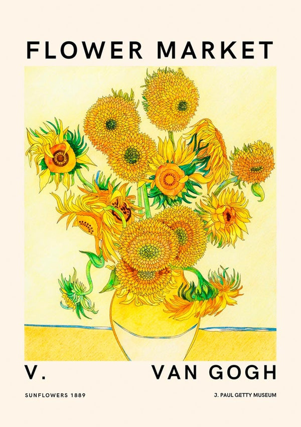 Van Gogh Blomstermarked nr. 2 Plakat