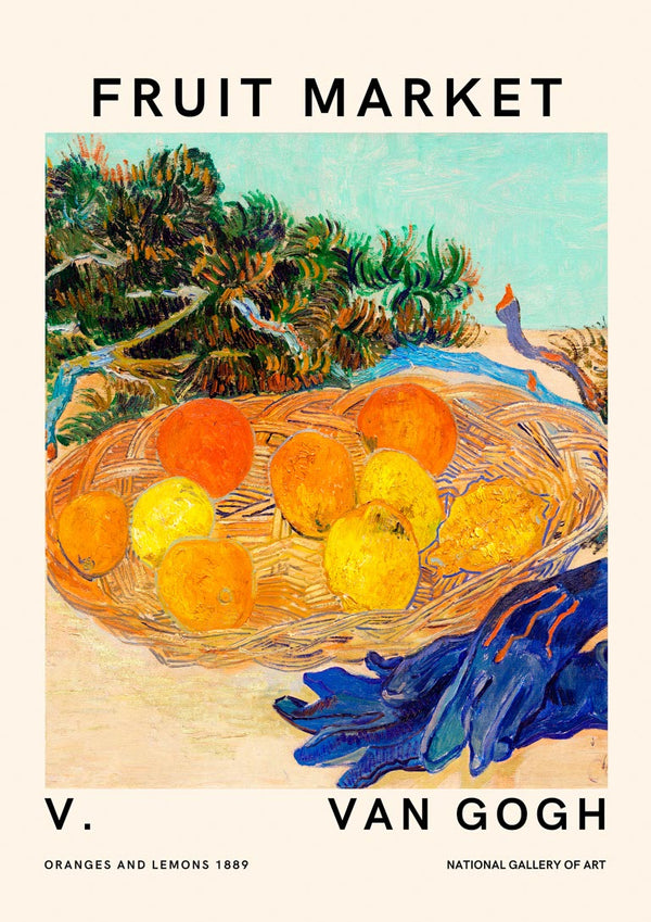 Van Gogh Frugtmarked Plakat