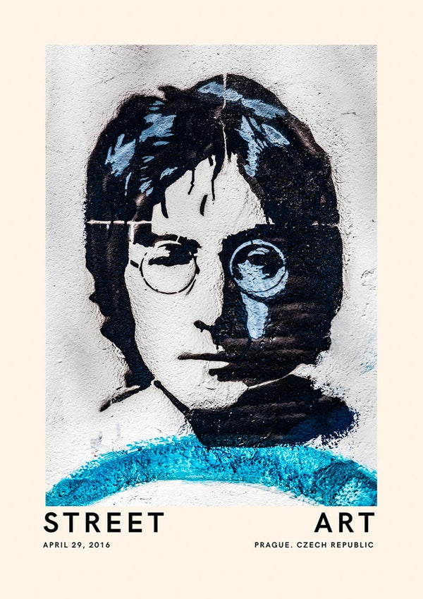 Gadekunst - John Lennon Plakat