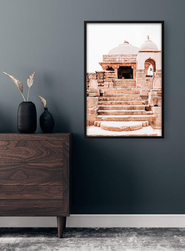 Gammel indisk by Plakat