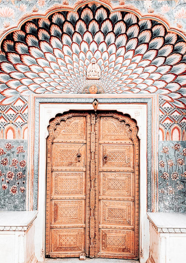 Smuk dør i Marrakech Plakat