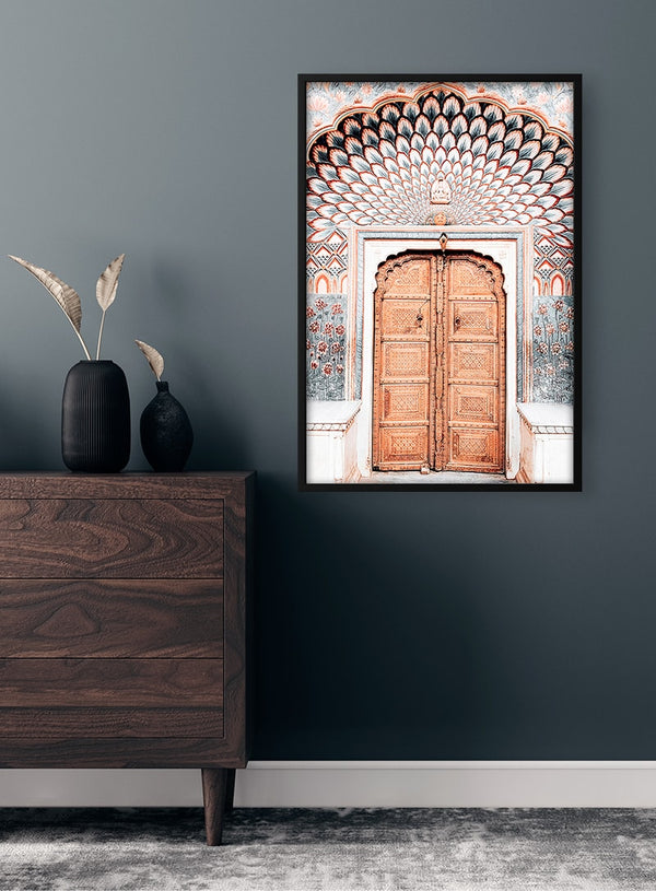 Smuk dør i Marrakech Plakat