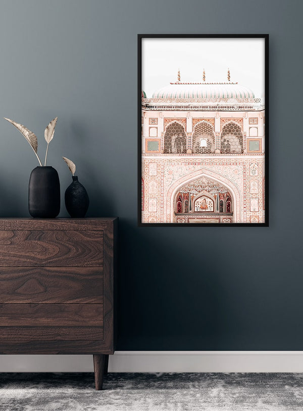 Gammel indisk bygning Plakat