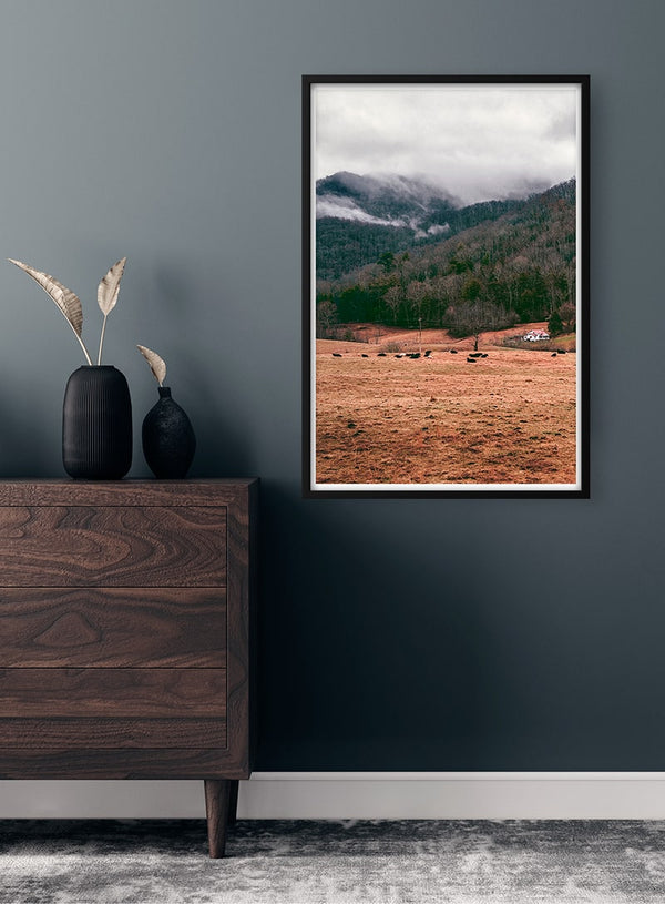 Bjerg i baggrunden Naturposter