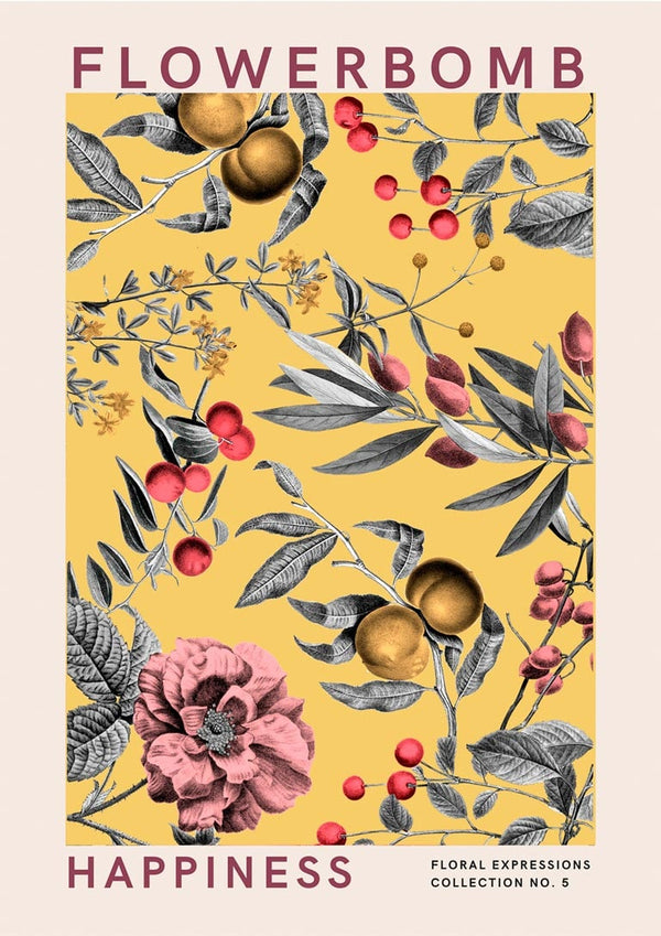 Flowerbomb - Lykke Plakat