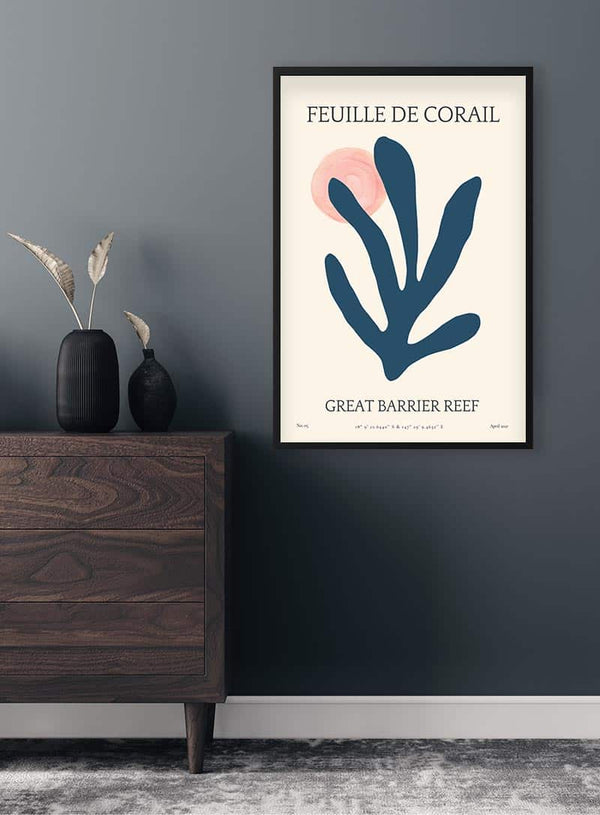 Feuille De Corail nr. 05 Plakat til stuen