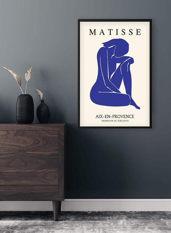 Matisse-inspireret plakat med udskæring