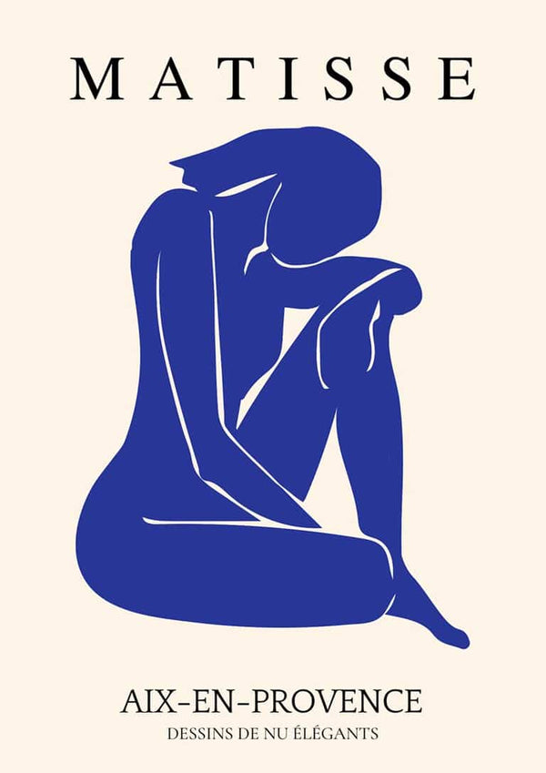 Matisse-inspireret plakat med udskæring